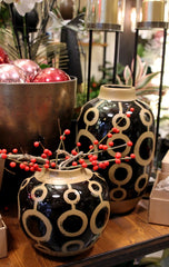 Vaso Cerchi Black H18 - 014850