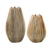 Vaso Chakra Aglio| Vasi in Gres striato design Enzo De Gasperi - CONFIG0385