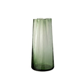 Vaso alto irregolare in vetro verde H33 - 13912
