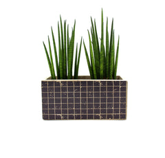 Cachepot Marie Mosaico Blu rettangolare : vasi in cemento Serax - B7217006-Blu