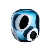 Vaso Occhi Blu in Vetro H22 Cm - Un Dettaglio di Stile per i Tuoi Interni - 047509