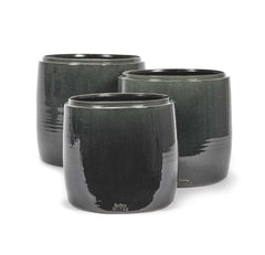 Vaso in ceramica smaltata grigio - CONFIG0297