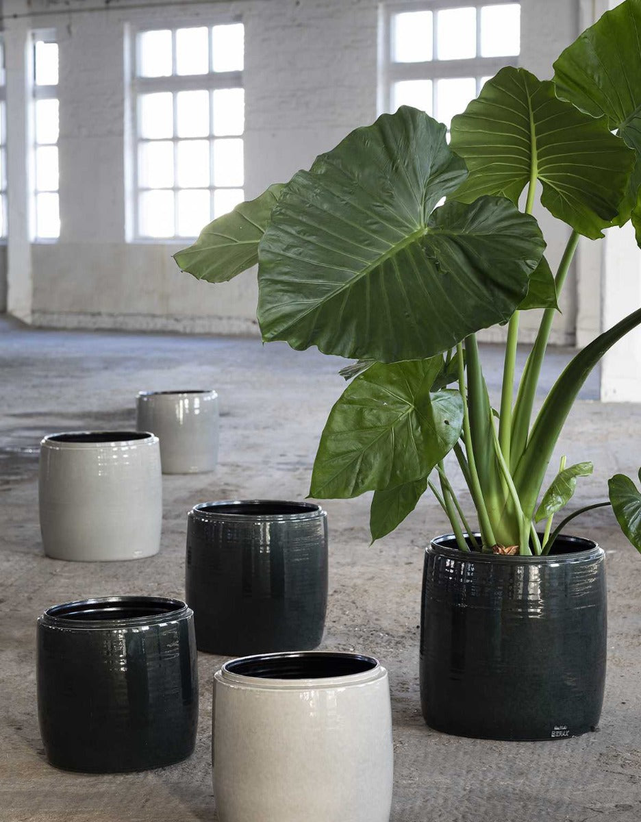 Vaso in ceramica smaltata grigio - CONFIG0297