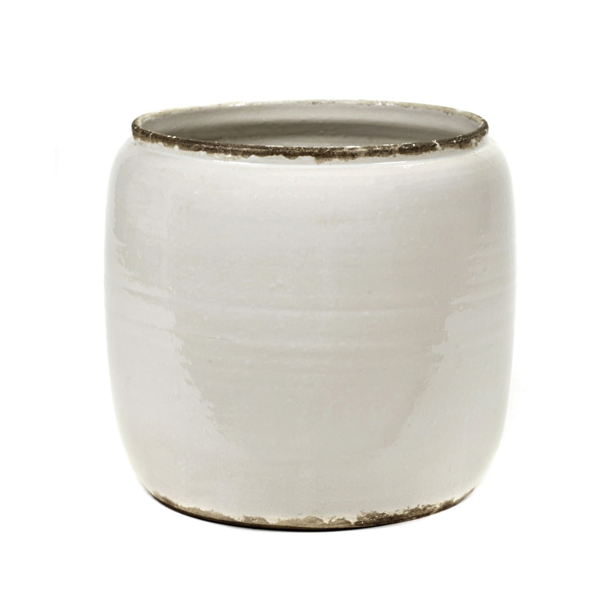 Cachepot Costa L Bianco : Vasi design Serax - B7617107