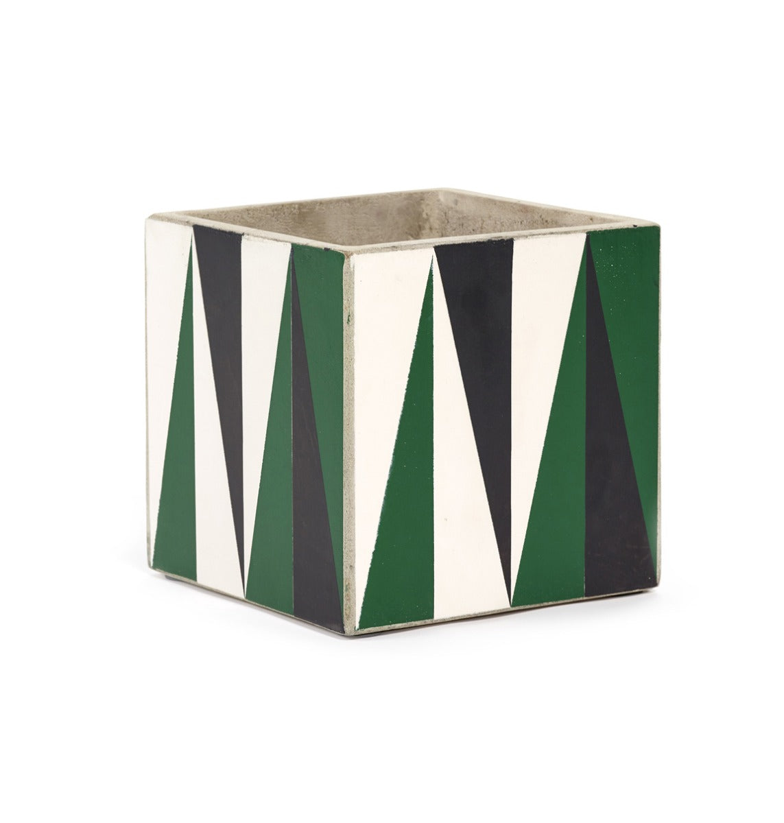 Vaso Marie Black-Green-White H17 : Vasi di design in cemento - B7219638
