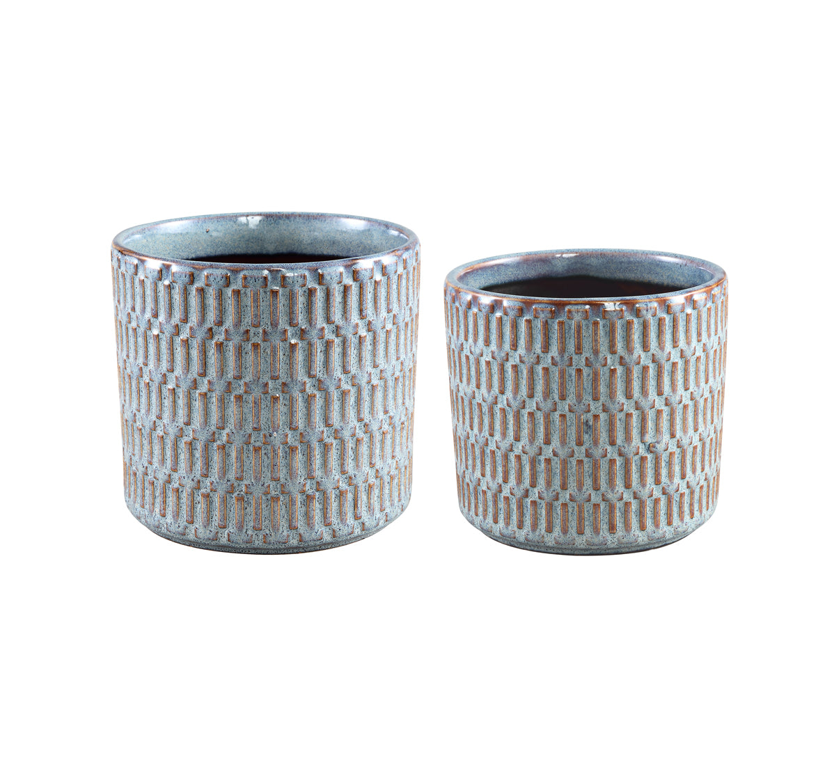 Vaso Tenzin Blue | Vaso in ceramica smaltata blu - CONFIG0272