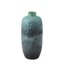 Vaso vintage in ceramica azzurro H72 - 98541