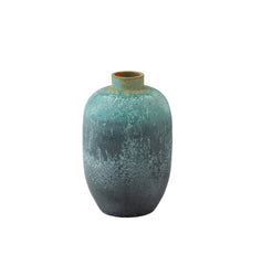 Vaso vintage in ceramica azzurro H50 - 98540
