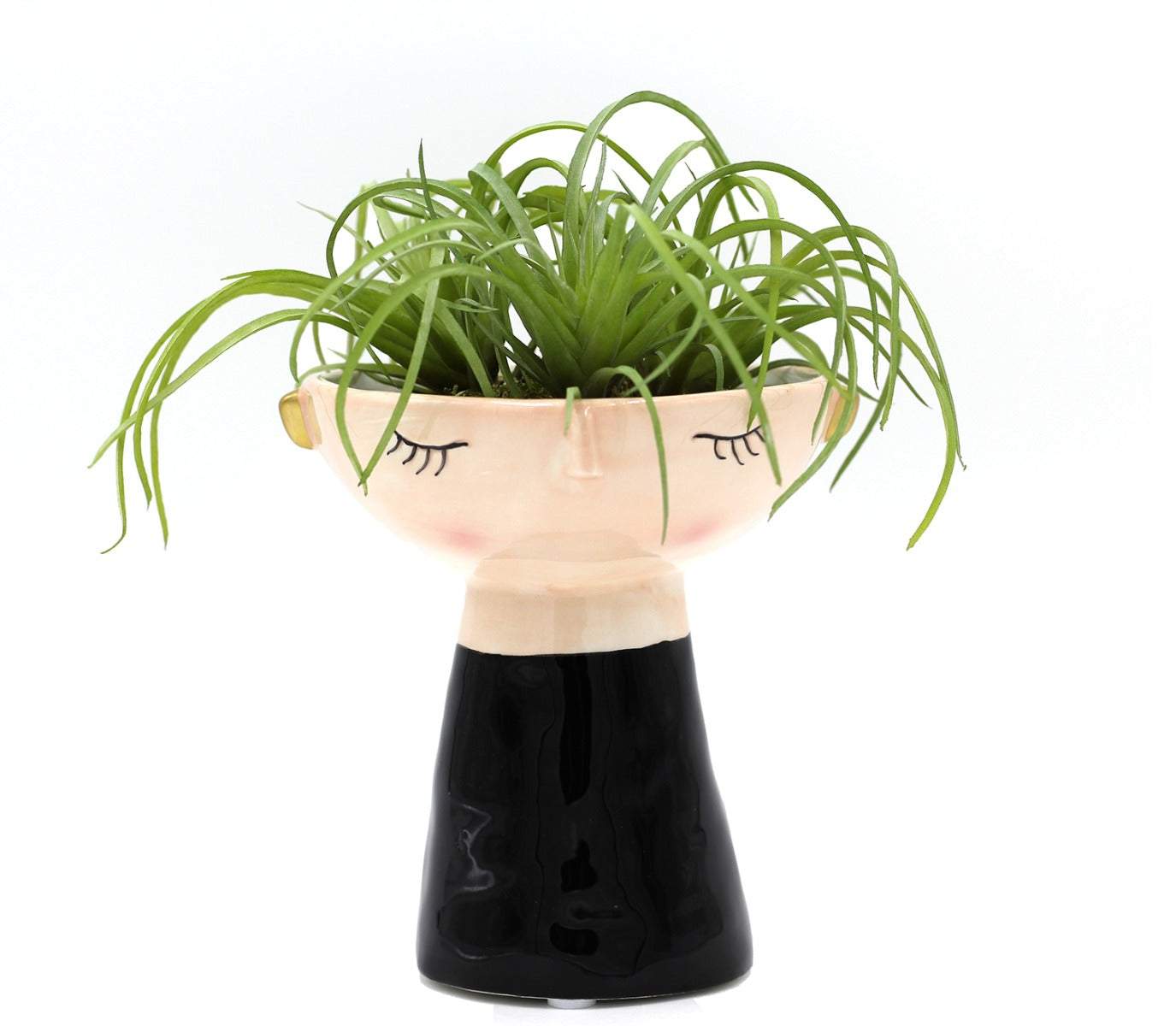 Vaso Faccia black and pink H13 D11 - 015496