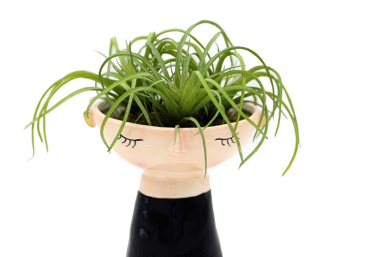 Vaso Faccia black and pink H13 D11 - 015496