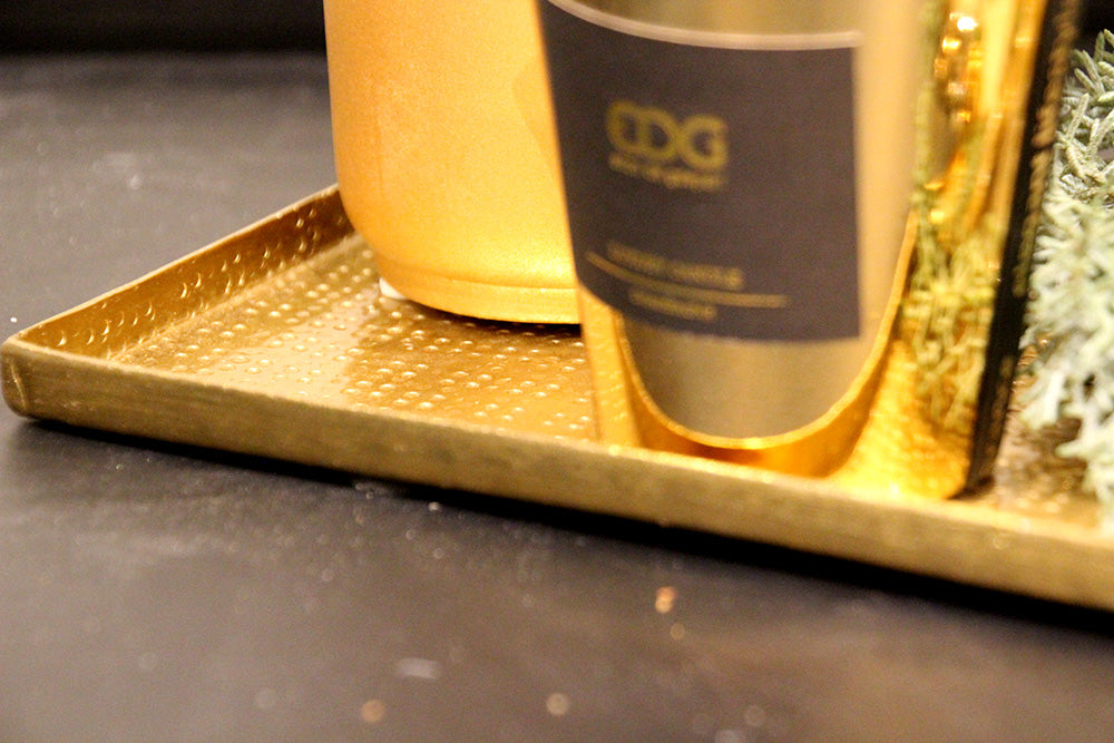 Vassoio Rettangolare Charm Oro - CONFIG0285