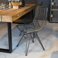 Sedia in metallo Wire : Sedie di design in metallo - 673575