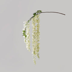 Set Di 2 Cespugli Di Fiori Artificiali Di Glicine Lunghi Da Appendere, Pervinca, 35x66 Cm, Per Decorazioni Matrimonio E Casa