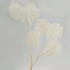 Gorgonia Bianco H86: ramo decorativo di corallo finto - 231099,12