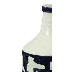 Vaso bianco nero ceramica Madoura: vasi design Pomax - 28798