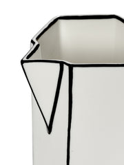 Bricco in Porcellana Biano/Nero - Collezione Carte Blanche - Annebet Philips Per Serax