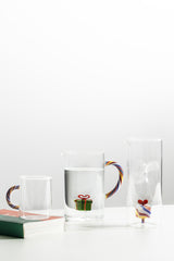 Brocca Con Manico Colorato e Pacco Regalo Verde - Collezione Schiaccianoci Ichendorf Milano