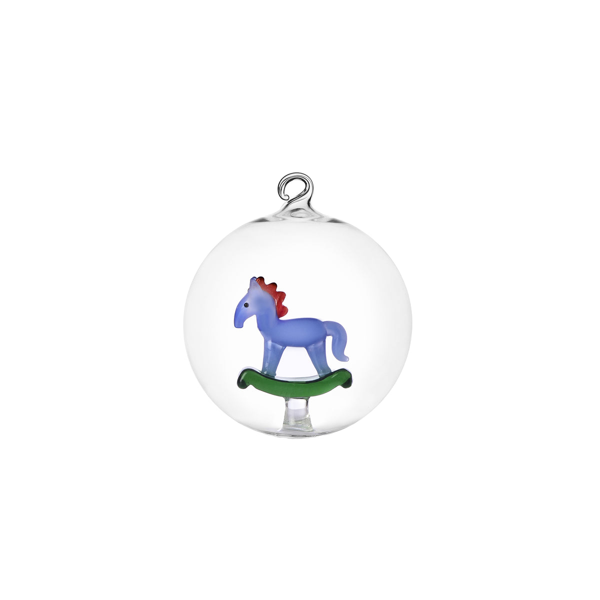 Palla di Natale Cavallo a Dondolo collezione Schiaccianoci Ichendorf Milano
