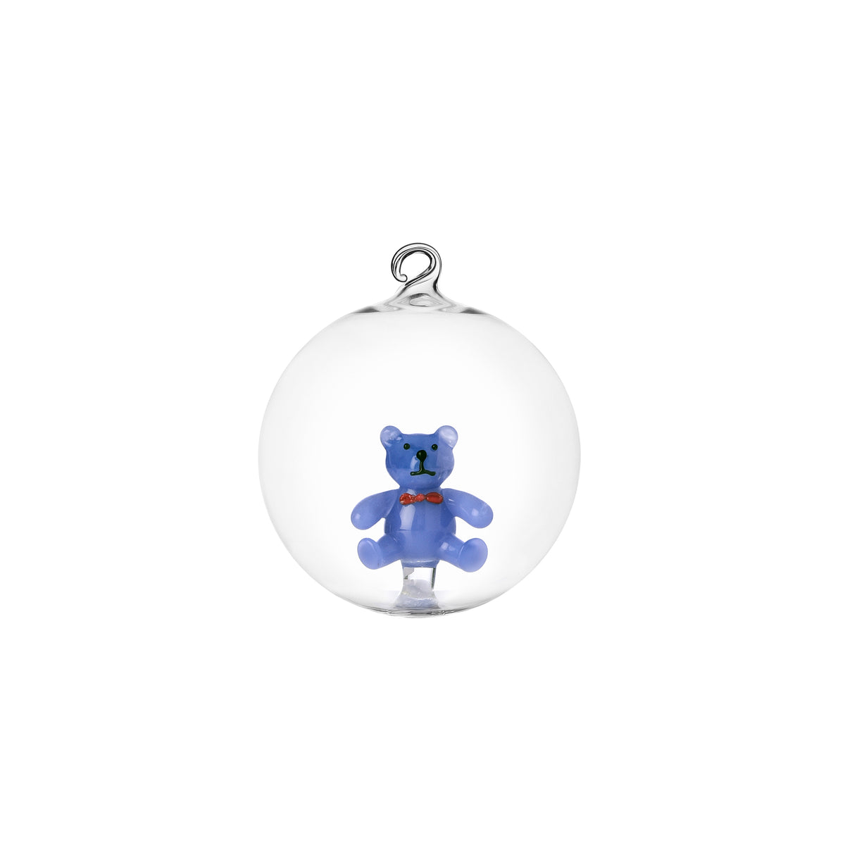 Palla di Natale Orsacchiotto Azzurro collezione Schiaccianoci Ichendorf Milano