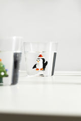 Crhistmas Tales Bicchiere Tumbler Pinguino con Cappello Ichendorf Milano