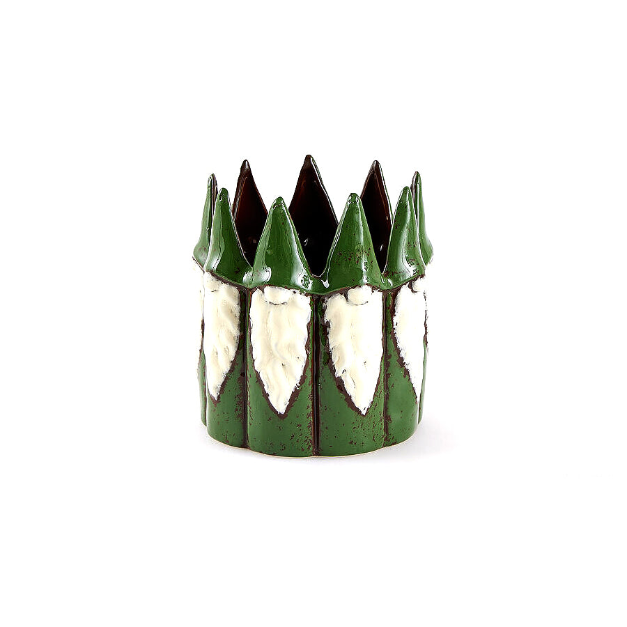 Vaso Cachepot Gnomo Verde H14,5 cm D14,5 cm - EDG Enzo De Gasperi