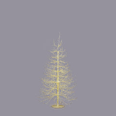 EDG - Enzo De Gasperi Albero LED Faggio Luminoso H150 Oro – 1440 Microled Luce Calda