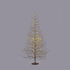 EDG - Enzo De Gasperi Albero LED Faggio Luminoso H210 Black – 2690 Microled Luce Calda