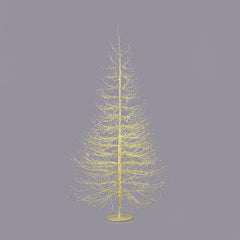 EDG - Enzo De Gasperi Albero LED Faggio Luminoso H210 Oro – 2690 Microled Luce Calda