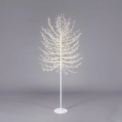 Albero di Faggio Luminoso Bianco H180 cm con 900 LED – Elegante Decorazione Luminosa