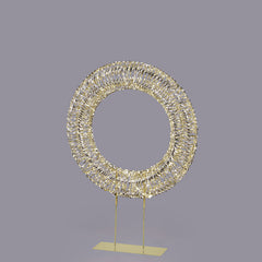 EDG - Enzo De Gasperi Corona LED con Base – 1440 Microled Luce Calda H110 cm