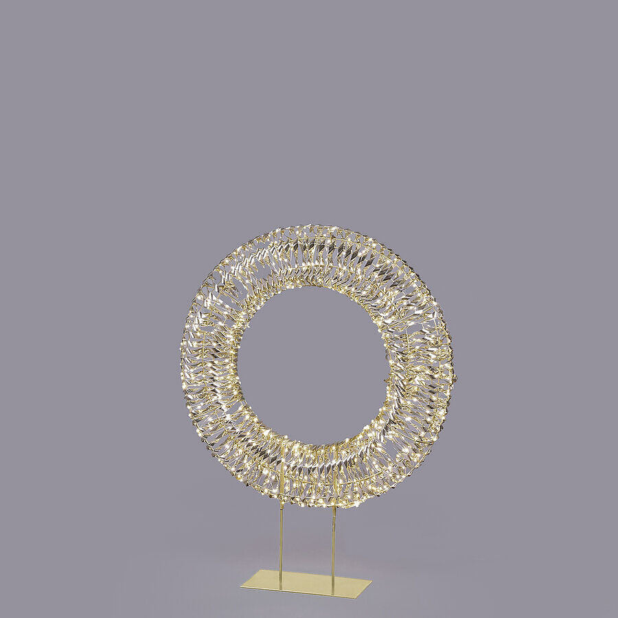 EDG - Enzo De Gasperi Corona LED con Base – 720 Microled Luce Calda H90 cm