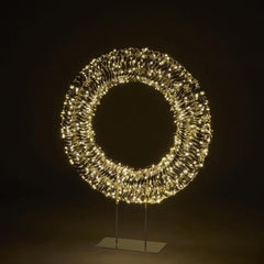 EDG - Enzo De Gasperi Corona LED con Base – 720 Microled Luce Calda H90 cm