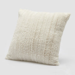 EDG - Enzo De Gasperi – Cuscino Quadrato Furry Bianco 45x45 cm