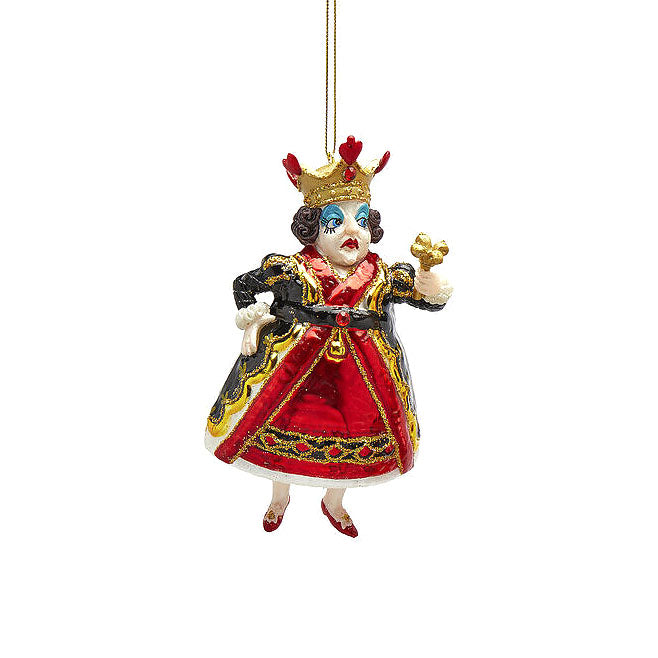 Addobbo da Appendere Alice nel Paese delle Meraviglie Regina di Cuori – H14 cm – Vetro – EDG Enzo De Gasperi