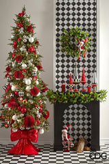 Cono Topiary Scacchi in Poliresina H45 x Ø14 cm - EDG Enzo De Gasperi