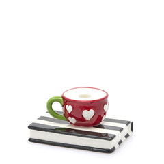 Portacandela Tazza Libro Rossa EDG Enzo De Gasperi