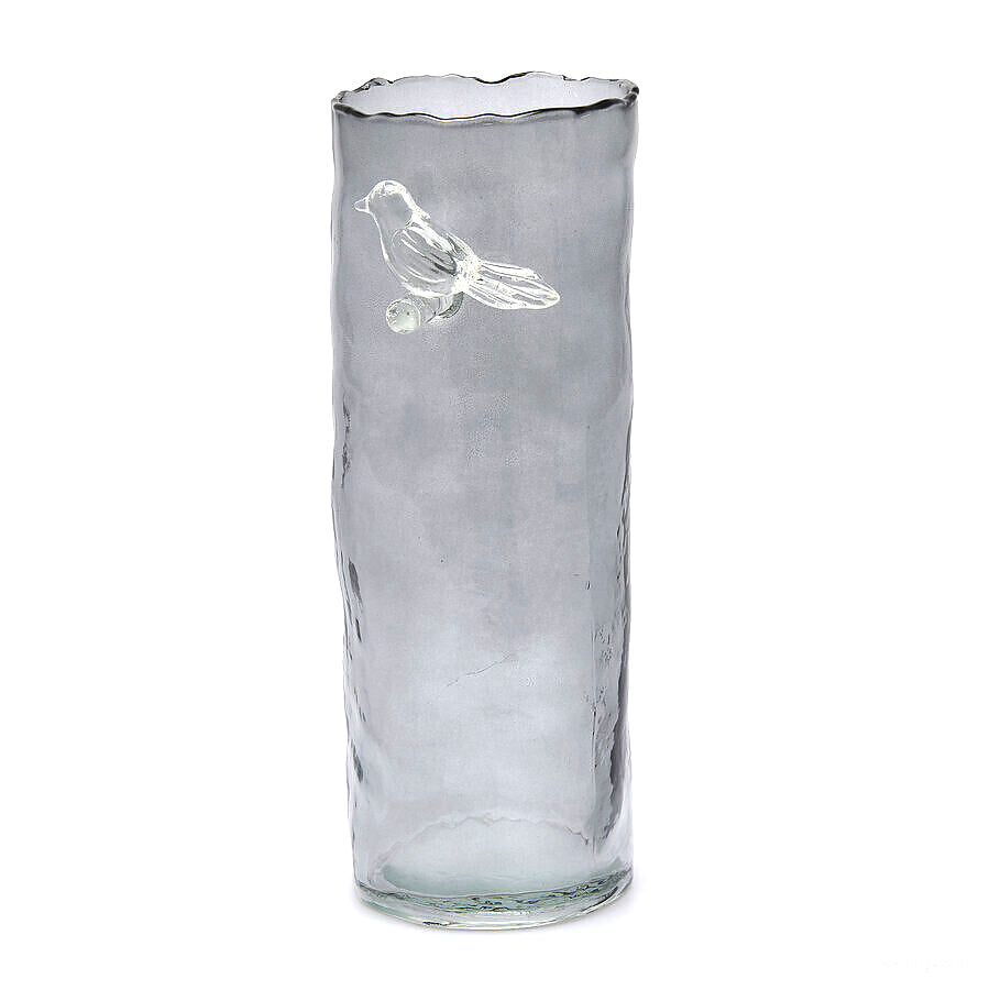Vaso Vetro Cilindro Scoiattolo H27 D10 Grigio – EDG Enzo De Gasperi