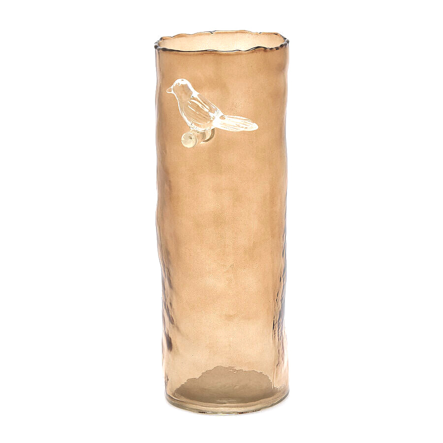 Vaso Vetro Cilindro Scoiattolo H27 D10 Marrone – EDG Enzo De Gasperi