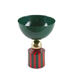 Vaso Righe Coppa H26 D20 Verde e Rosso – EDG Enzo De Gasperi
