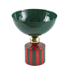 Vaso Righe Coppa H30 D26 Verde e Rosso – EDG Enzo De Gasperi
