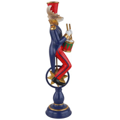 Renna Natalizia su Monociclo in Resina con Tamburo – Decorazione Festiva