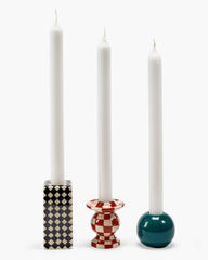 Set 3 Portacandele in ceramica dipinti a mano – Collezione Les Objets Mouleversants – Wouters & Hendrix Per Serax
