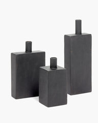 Vaso Moro in Metallo Nero H17 Cm – Design Antonino Sciortino per Serax