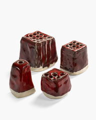 Vaso Rosso Pique-Fleurs H11 Cm in ceramica – Design Antoine Vandewoude per Serax
