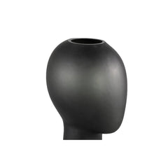 Vaso Adali Black H50 | Vaso in vetro a forma di testa umana astratto - 705929