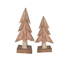 Albero di Natale in legno naturale di teak  - CONFIG0224