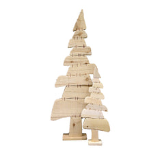 Poplar Albero di Natale in legno naturale  - CONFIG0221