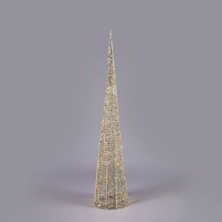 EDG Enzo De Gasperi Albero Cono Led Stripes 2400 MicroLed H210 D40 Oro - 6300021A010