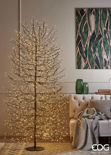 Albero di Faggio Luminoso Nero H210CM con 2700 Led - 682356