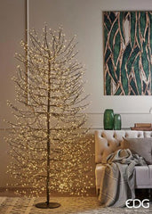 Albero di Faggio Luminoso Nero H210CM con 2700 Led - 682356